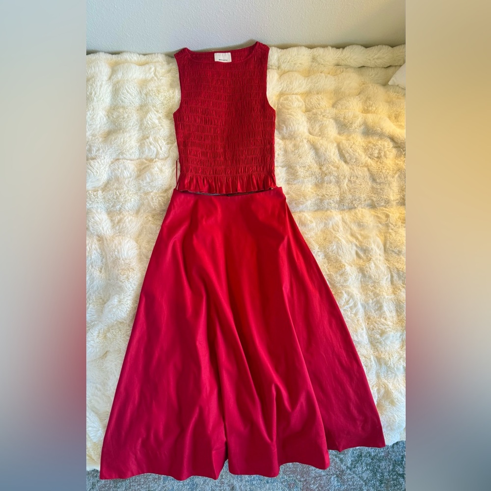 Reformation Laguna Two Piece In Lipstick, brand new, never worn, no flaws. - Picture 14 of 16